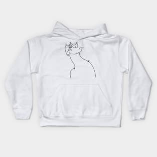 The Olympics | One Line Drawing | One Line Art | Minimal | Minimalist Kids Hoodie